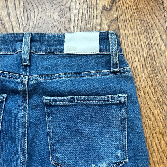 NWOT Paige Cindy Crop Jeans in Rock Show Distressed size 24 - Picture 11 of 11